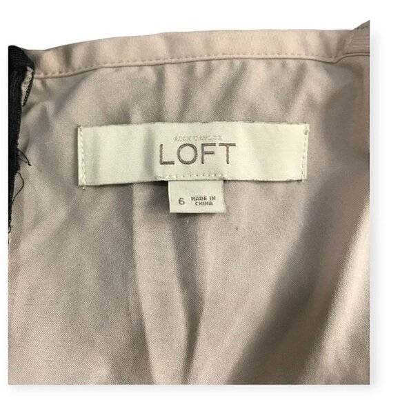 Loft black lace mini dress with Nude Underlay, Size 6 - Picture 6 of 11